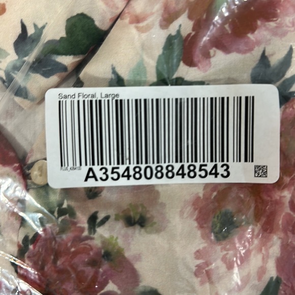 Tolani Collection Julie Sand Floral Long Sleeve V Neck Attached Scarf Bl… - Picture 10 of 10